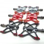 Promend M56 Red - велосипедные педали-бабочки на промподшипниках, легкие, алюминиевые
