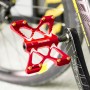 Promend M56 Red - велосипедные педали-бабочки на промподшипниках, легкие, алюминиевые
