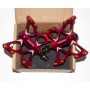 Promend M56 Red - велосипедные педали-бабочки на промподшипниках, легкие, алюминиевые