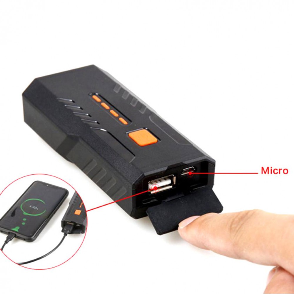 Мощная велосипедная смарт фара + Power Bank 5000mAh, 2 LED XPE 350LM, USB зарядка