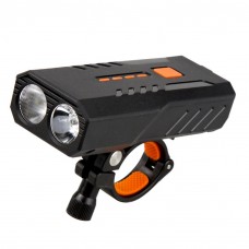 Велосипедная смарт фара + Power Bank 5000mAh, 2 LED XPE 350LM