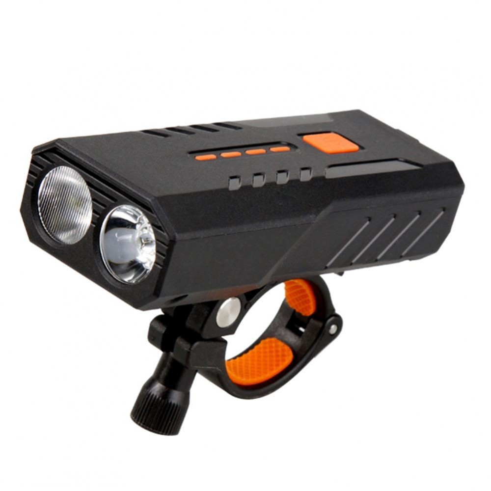 Потужна велосипедна смарт фара + Power Bank 5000mAh, 2 LED XPE 350LM, USB зарядка