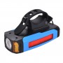 Мощная велосипедная LED фара 3-в-1 с компьютером, сигналом и USB, синяя