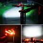 Потужна велосипедна LED фара 3-в-1 з комп'ютером, сигналом та USB, червона