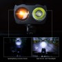 Двойная велосипедная смарт фара с сигналом, 2x T6 LED 400LM, 2000mAh, USB зарядка
