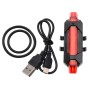 Ліхтар габарит велосипедний універсальний, мигалка, 5 LED, акумулятор, micro USB