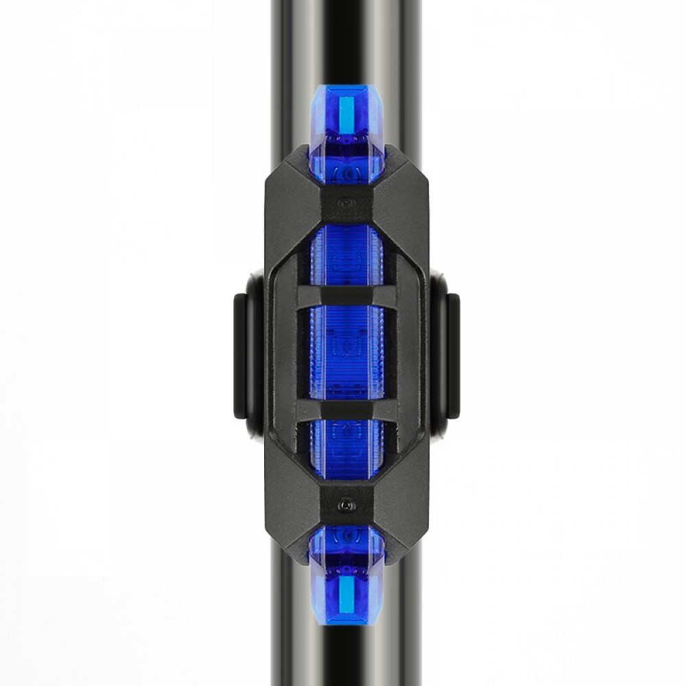 Фонарь габарит велосипедный универсальный, мигалка, 5 LED, аккумулятор, micro USB