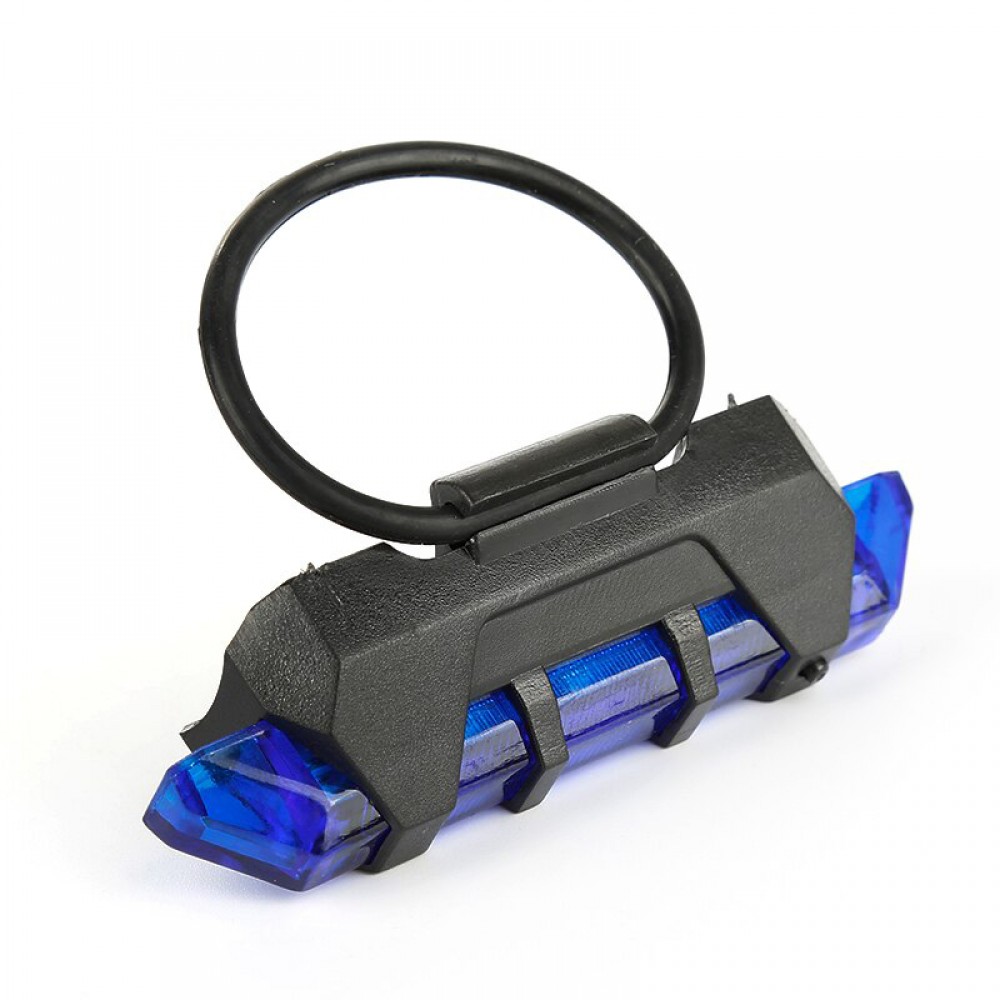 Ліхтар габарит велосипедний універсальний, мигалка, 5 LED, акумулятор, micro USB