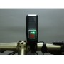 Велосипедна фара з сонячною батареєю, сигналом, акумулятором, USB, чорно-синя