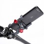 Алюмінієвий тримач для смартфона на винос велосипеда Promend SJJ-299, поворотний 360°, чорний