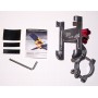 Алюминиевый держатель для смартфона на руль велосипеда Promend SJJ-299-2, поворотный 360°, титан
