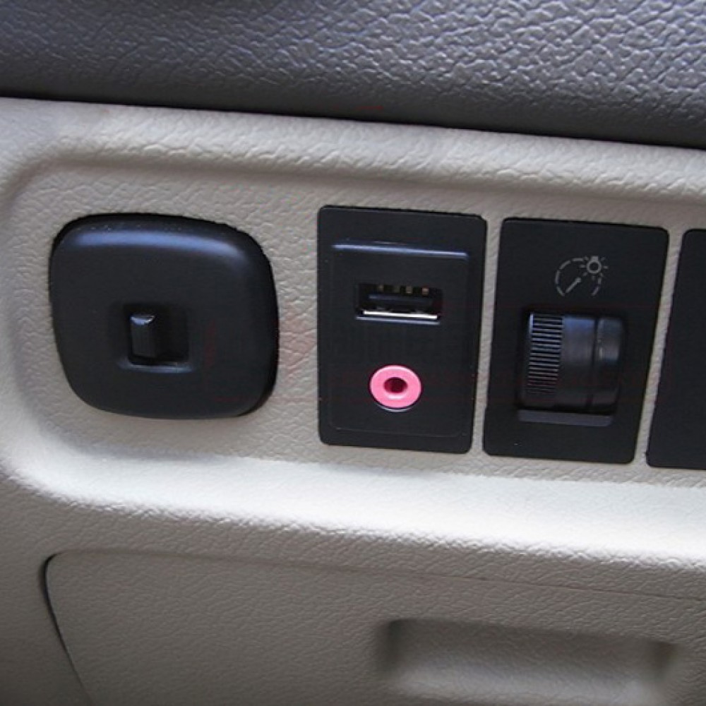 Кабель подовжувач AUX + USB 1.5м для автомобільної магнітоли, mp3 адаптера