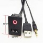 Кабель удлинитель AUX + USB 1.5м для автомобильной магнитолы, mp3 адаптера