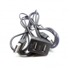 Кабель подовжувач 2x USB 1.5м для магнітоли
