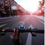 Двойная велосипедная смарт фара с сигналом, 2x T6 LED 400LM, 2000mAh, USB зарядка, черно-голубая