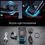 Двойная велосипедная смарт фара с сигналом, 2x T6 LED 400LM, 2000mAh, USB зарядка, черно-голубая