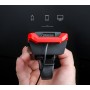 Двойная велосипедная смарт фара с сигналом, 2x T6 LED 400LM, 2000mAh, USB зарядка, черно-красная
