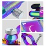 Алюминиевый держатель для смартфона на руль велосипеда Promend SJJ-298D, поворотный 360°, хамелеон