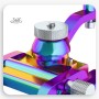 Алюминиевый держатель для смартфона на руль велосипеда Promend SJJ-298D, поворотный 360°, хамелеон