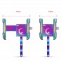 Алюминиевый держатель для смартфона на руль велосипеда Promend SJJ-298D, поворотный 360°, хамелеон