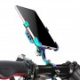 Алюмінієвий тримач для смартфона на кермо велосипеда Promend SJJ-298D, поворотний 360°, хамелеон