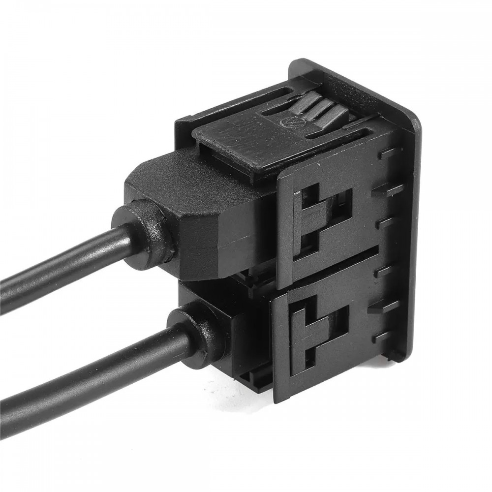 Кабель удлинитель AUX + USB на 2 RCA 1.5м для автомобильной магнитолы, mp3 адаптера