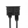 Кабель удлинитель AUX + USB на 2 RCA 1.5м для автомобильной магнитолы, mp3 адаптера