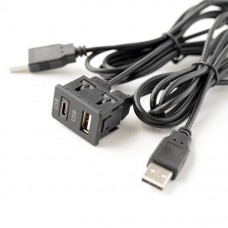 Кабель подовжувач USB + Type-C 1.5м для магнітоли