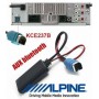 Bluetooth 5.0 AUX адаптер с разъемом KCE-237B, для авто магнитол ALPINE CDE101E, 104BTI, 112ri | IDA X301, 311 | CDA105ri, 117ri, и др.