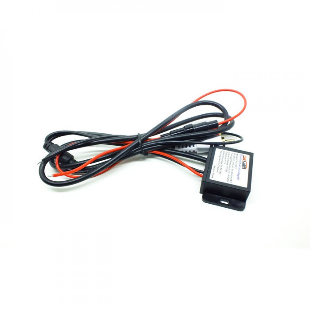 Універсальний Bluetooth адаптер, з мікрофоном, з роз'ємом 2x RCA (тюльпани), підтримка A2DP, для авто магнітоли
