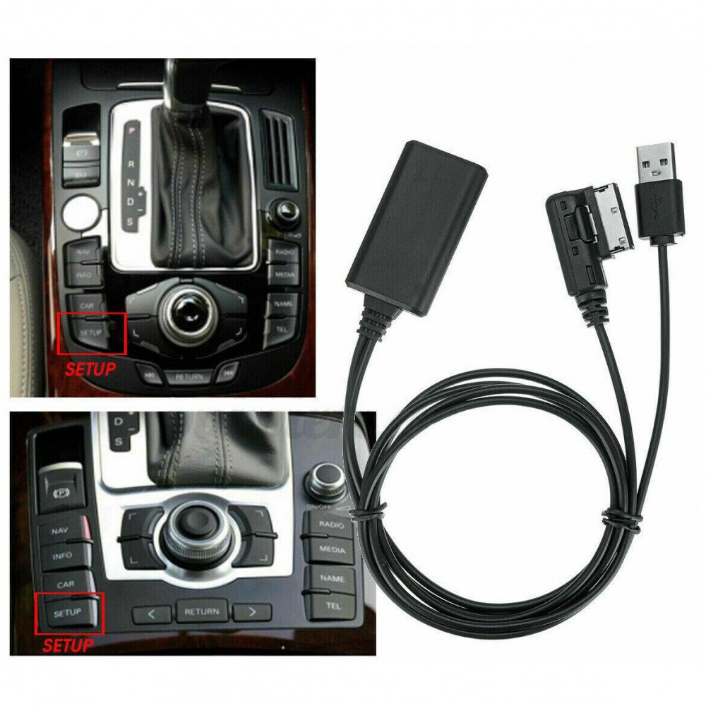 Bluetooth 5.0 AUX адаптер, с разъемом AMI MMI 2G, для авто магнитол AUDI