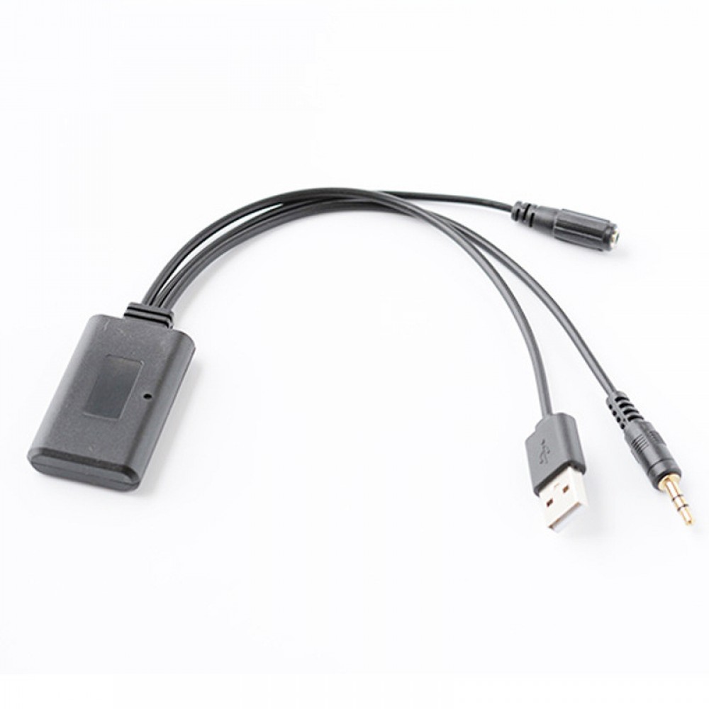  Универсальный Bluetooth AUX 3.5 мм адаптер, с микрофоном, поддержка A2DP, для авто магнитолы