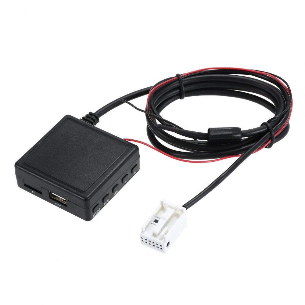 Bluetooth 5.0 USB AUX адаптер, с микрофоном, MP3 плеер, для авто магнитол SEAT Media System 2.1 & 2.2 | VOLKSWAGEN RCD 210 | SKODA Amundsen и др.