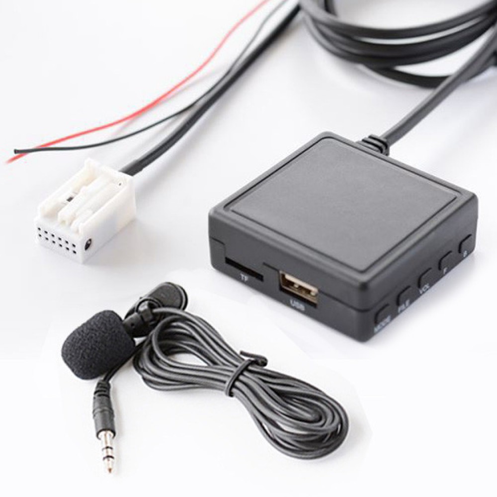 Bluetooth 5.0 USB AUX адаптер, с микрофоном, MP3 плеер, для авто магнитол SEAT Media System 2.1 & 2.2 | VOLKSWAGEN RCD 210 | SKODA Amundsen и др.