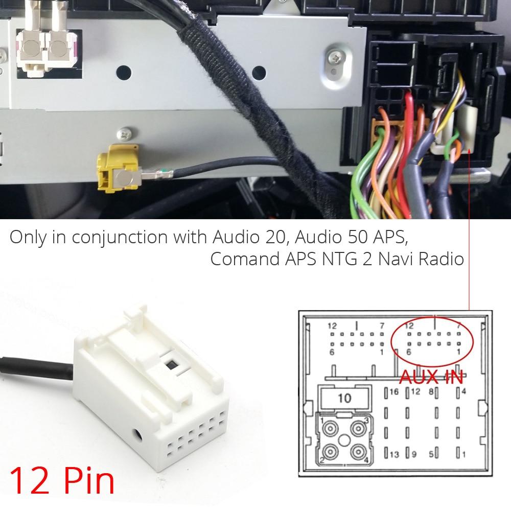 Bluetooth 5.0 USB AUX адаптер, з мікрофоном, MP3 плеєр, для авто магнітол MERCEDES Comand NTG APS 2 | W169 | W245 | R230 | X164 | W906 та ін.