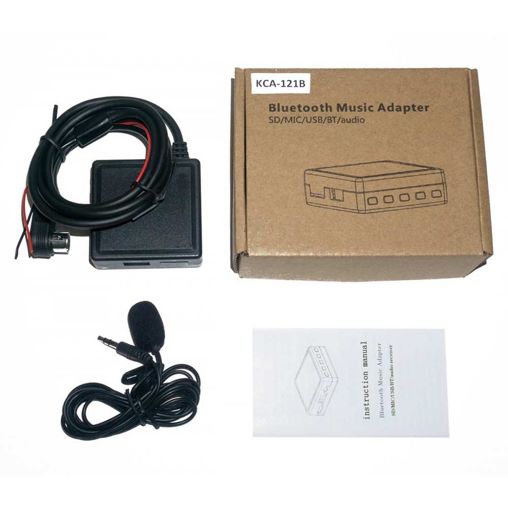 Bluetooth 5.0 USB AUX адаптер с микрофоном, MP3 плеер, с разъемом AI-NET (UniLink), для авто магнитолы Alpine CDA-9853R | JVC KW-AVX80 и др.