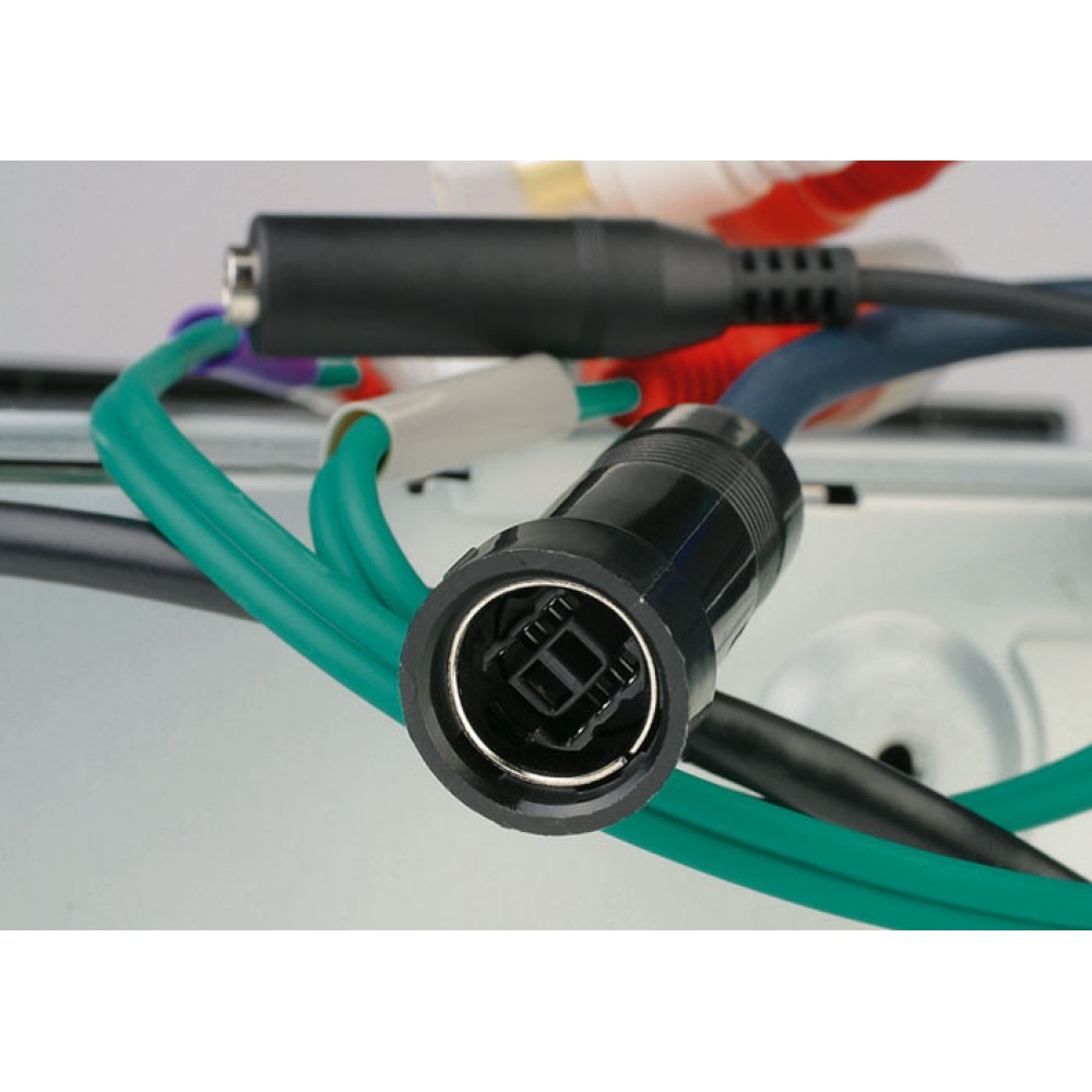 Bluetooth 5.0 USB AUX адаптер с микрофоном, MP3 плеер, с разъемом AI-NET (UniLink), для авто магнитолы Alpine CDA-9853R | JVC KW-AVX80 и др.
