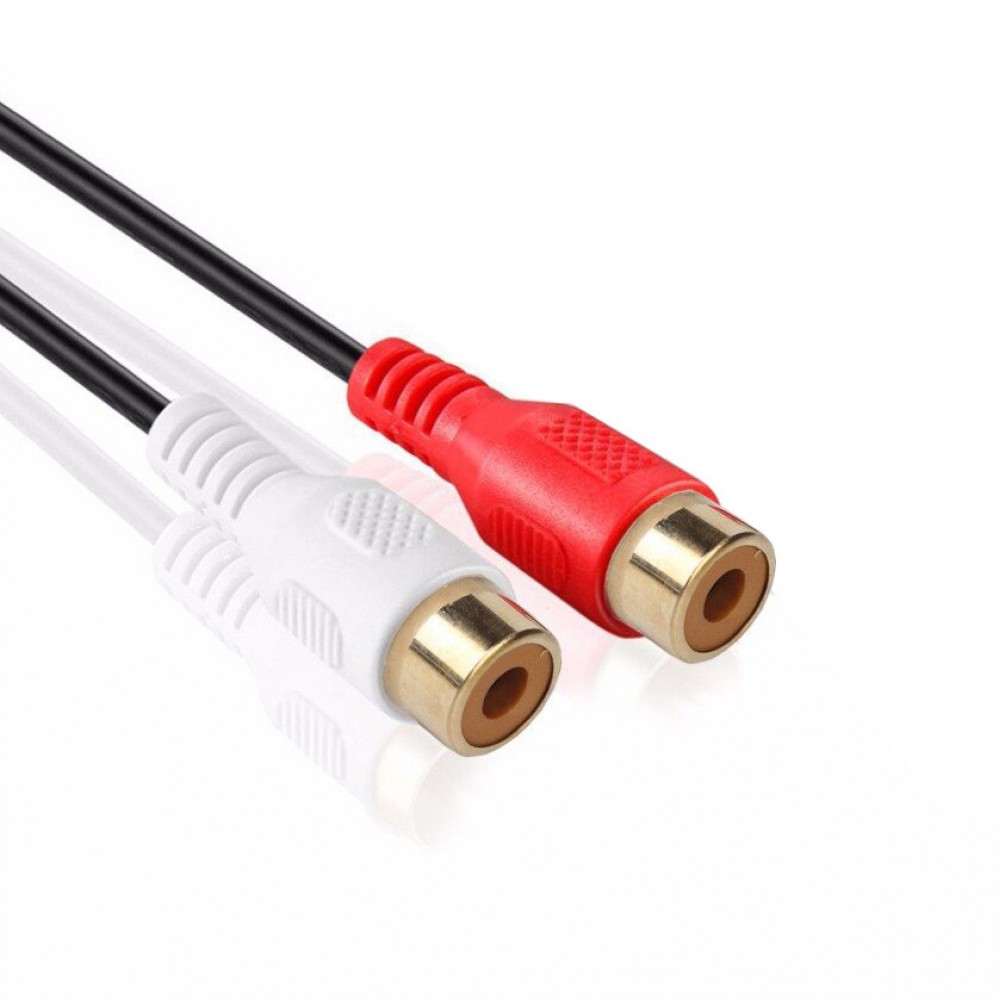 Універсальний Bluetooth адаптер, з мікрофоном, з роз'ємом тюльпани 2x RCA Female|Мама, підтримка A2DP, для авто магнітоли