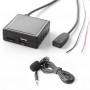 Bluetooth 5.0 USB AUX адаптер, с микрофоном, MP3 плеер, для авто магнитолы BMW E46, 10-pin, и др.