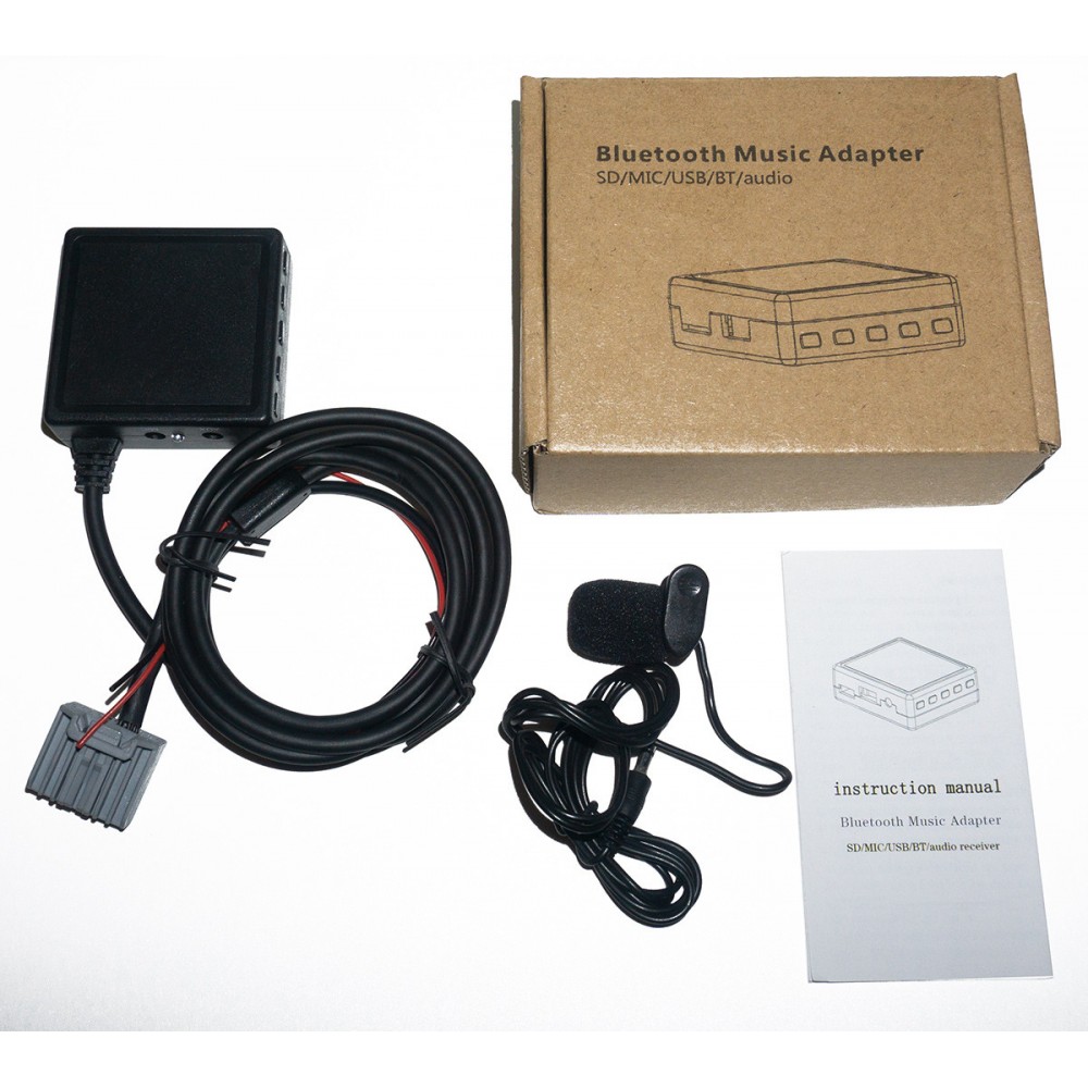 Bluetooth USB AUX адаптер, з мікрофоном, MP3 плеєр, для авто магнітоли HONDA Civic | CRV | ACCORD, 20-pin