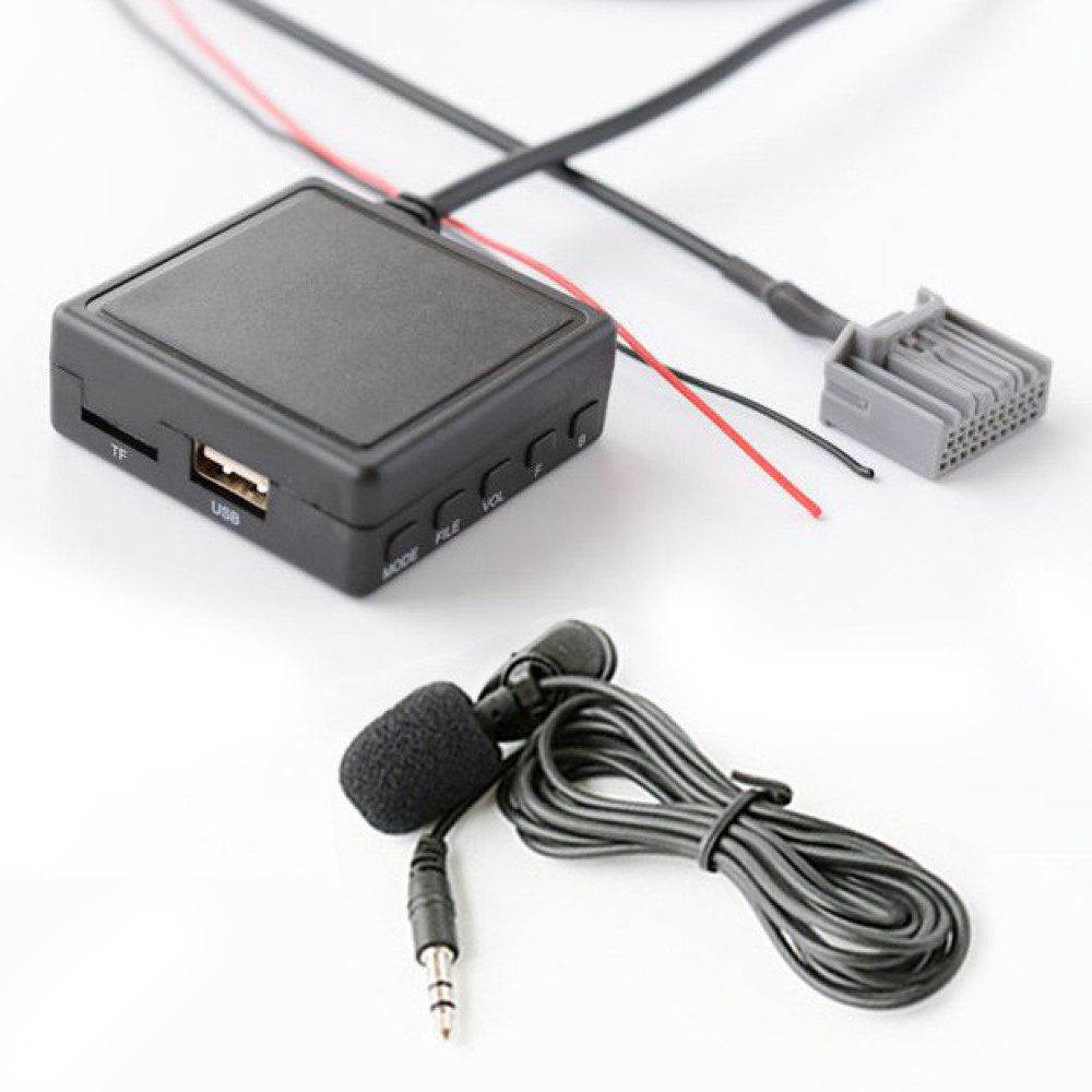 Bluetooth USB AUX адаптер, з мікрофоном, MP3 плеєр, для авто магнітоли HONDA Civic | CRV | ACCORD, 20-pin