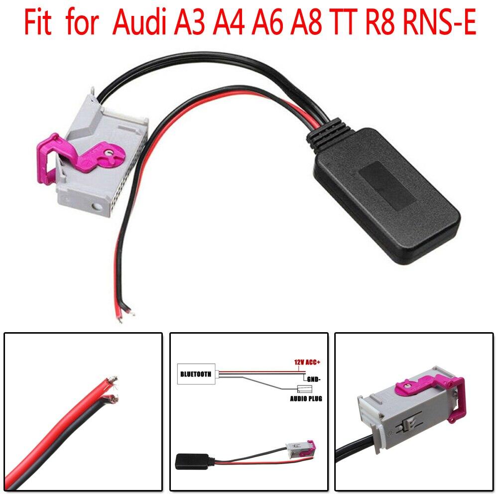 Bluetooth 5.0 AUX адаптер, для авто магнитол Audi Navigation Plus RNS-E, 32-pin, и др.