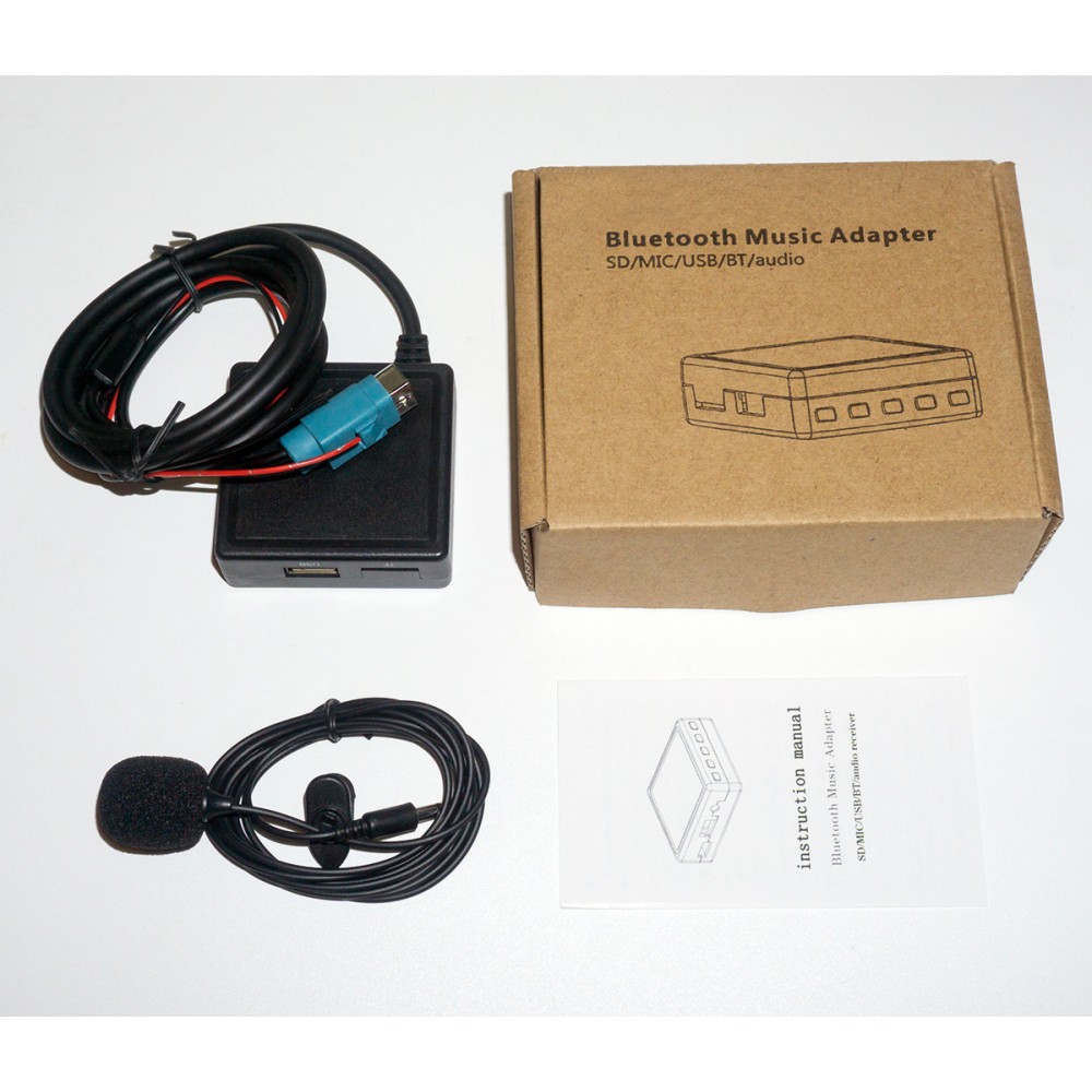 Bluetooth 5.0 USB AUX адаптер з мікрофоном, MP3 плеєр, з роз'ємом KCE-237B, для авто магнітоли ALPINE
