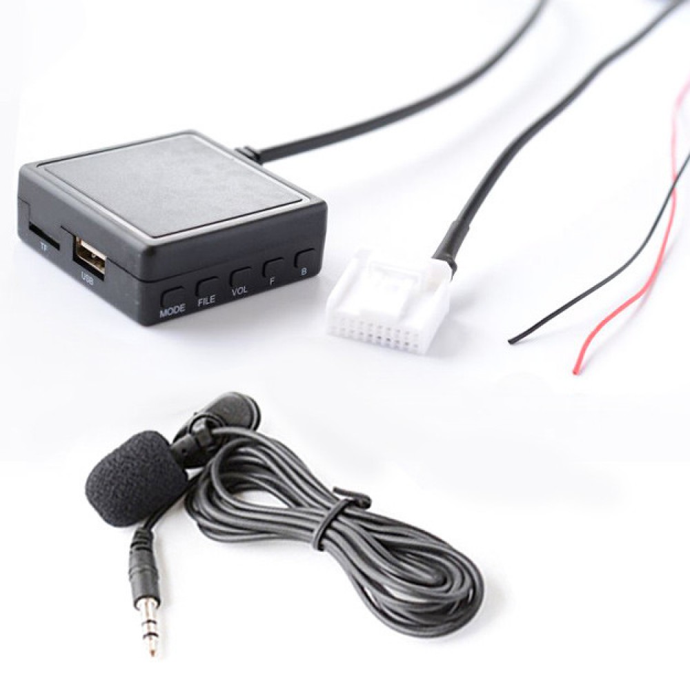 Bluetooth 5.0 USB AUX адаптер, с микрофоном, MP3 плеер, для авто магнитол Toyota, 20 pin, и др.
