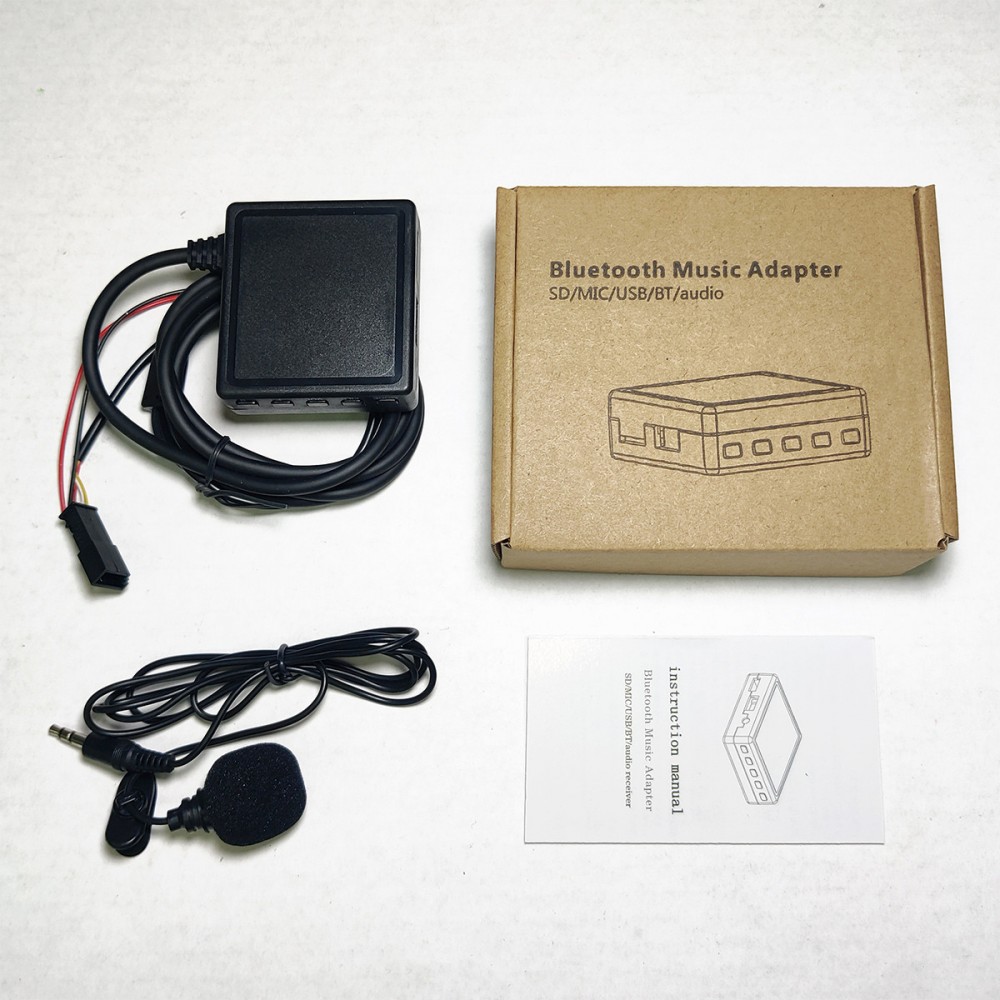 Bluetooth 5.0 USB AUX адаптер, с микрофоном, MP3 плеер, для моделей авто магнитол BMW E46 | E39 | E53, 3-pin