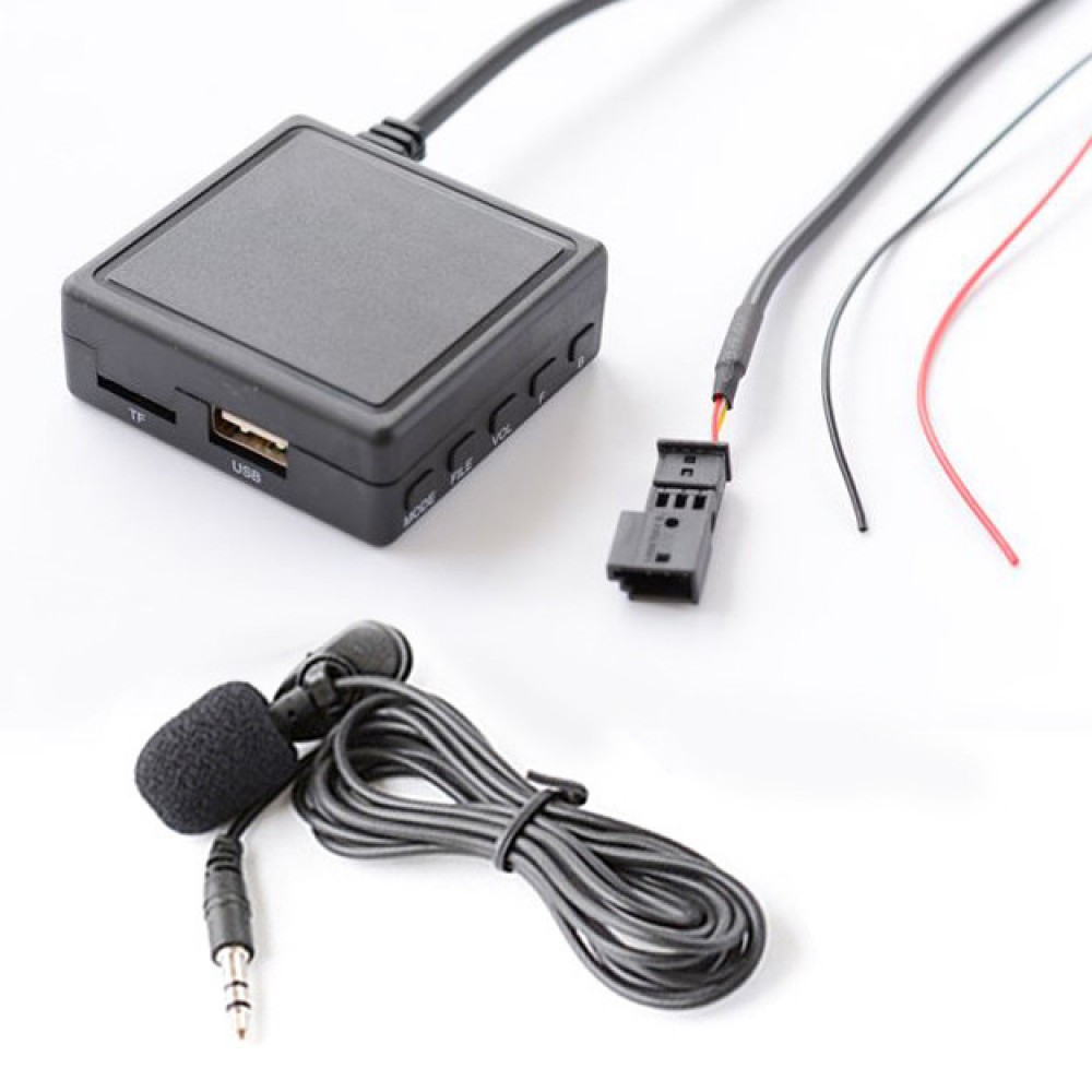 Bluetooth 5.0 USB AUX адаптер, с микрофоном, MP3 плеер, для моделей авто магнитол BMW E46 | E39 | E53, 3-pin