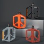 Педали нейлоновые Promend M43 на промподшипниках, облегченные топталки, для горного велосипеда BMX MTB с шипами, черные