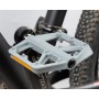 Педалі нейлонові Promend M43 на промпідшипниках, полегшені топталки, для гірського велосипеда BMX MTB з шипами, сірі